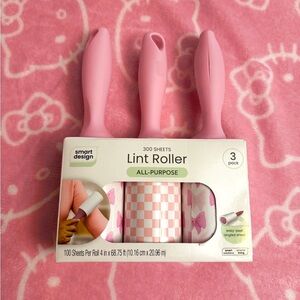 Pink Girly Coquette Lint Roller 3-Pack Brand new
